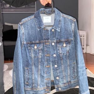 dark blue jean jacket
